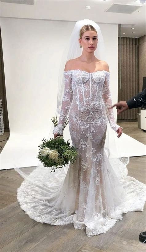 hailey baldwin wedding dress pictures.